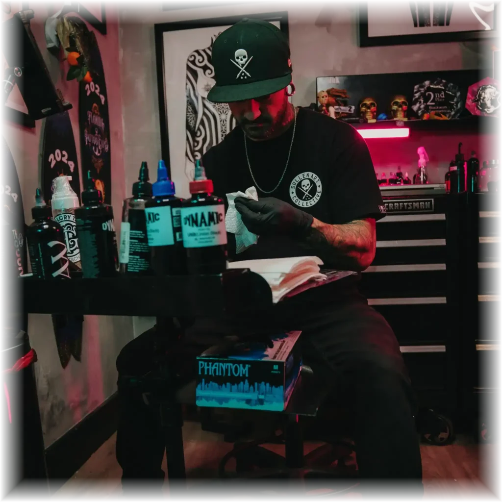 Duk Tattoo In His Studio in Boca Raton, Florida - Awarded Tattoo Artist